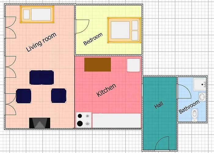 Apartment mit 1 Schlafzimmer